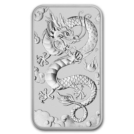 Perth Mint - Rectangle Dragon 1 oz 2020 - zilver muntbaar, Postzegels en Munten, Munten | Oceanië, Losse munt, Zilver, Verzenden