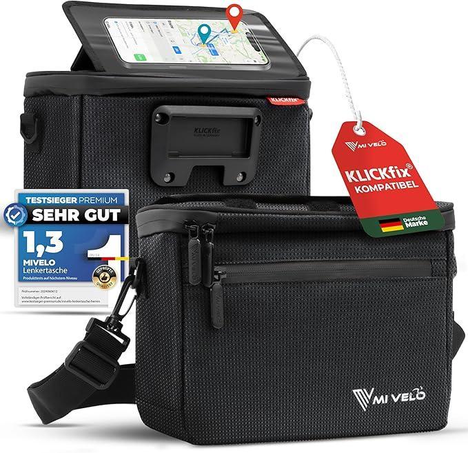 2dekans | MIVELO Stuurtas – Waterafstotend & Met Telefoonvak, Fietsen en Brommers, Fietsaccessoires | Overige Fietsaccessoires