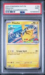 PSA 9 | Pikachu World Championshiops | SV Black Star Promo, Ophalen of Verzenden, Nieuw