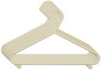 Bieco Kledinghangers Kunststof Vanille 8 stuks, Kleding | Dames, Kledinghangers, Verzenden, Nieuw