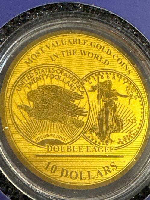 Salomonseilanden. 10 Dollars 2019 Double Eagle 1933, 1/100, Postzegels en Munten, Munten | Europa | Niet-Euromunten