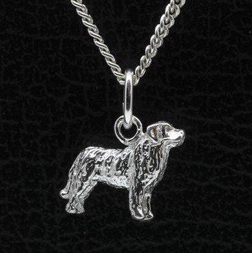 Zilveren Mastin de los pinieos ketting hanger - klein, Sieraden, Tassen en Uiterlijk, Kettinghangers, Verzenden
