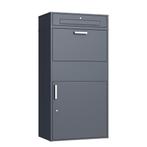 Pakketbrievenbus Groot Staal | 150cm Antraciet | OP=OP, Staal, Staande brievenbus, Nieuw, Ophalen of Verzenden