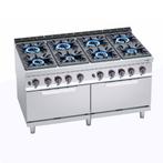 GGM Gastro | Gasfornuis - 69 kW - 8-pits - incl. 2 gasovens, Witgoed en Apparatuur, Fornuizen, Verzenden, Nieuw, Inbouw