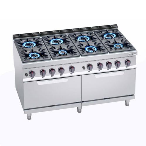 GGM Gastro | Gasfornuis - 69 kW - 8-pits - incl. 2 gasovens, Witgoed en Apparatuur, Fornuizen, Inbouw, Verzenden