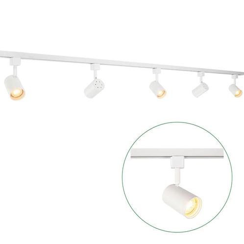 LED 1-fase Rails | Wit | 3 Meter | Dimbaar, Huis en Inrichting, Lampen | Plafondlampen, Nieuw, Metaal, Ophalen of Verzenden