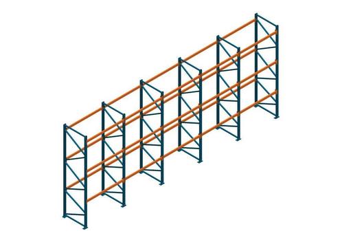 Voordeelrij Nedcon Palletstelling 4000x9725x1100mm hxbxd, Zakelijke goederen, Kantoor en Winkelinrichting | Magazijn, Stelling en Opslag
