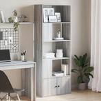 vidaXL Boekenkast 70x36x189 cm bewerkt hout grijs sonoma, Huis en Inrichting, Verzenden, Nieuw, Overige houtsoorten