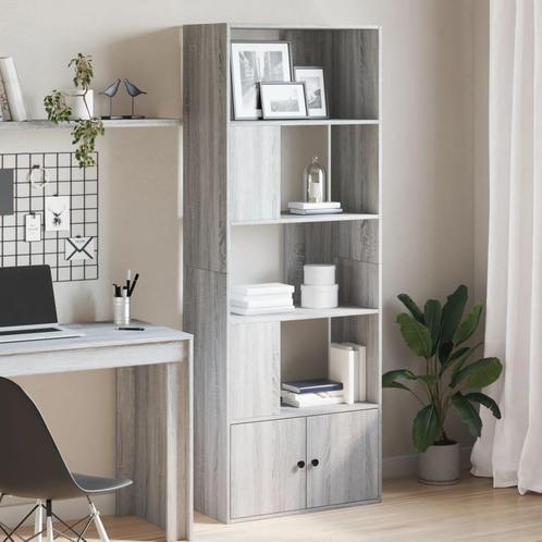 vidaXL Boekenkast 70x36x189 cm bewerkt hout grijs sonoma, Huis en Inrichting, Kasten | Boekenkasten, Nieuw, Overige houtsoorten