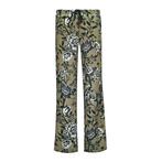 Cambio • groen bruine pantalon bloem • 36, Kleding | Dames, Broeken en Pantalons, Cambio, Verzenden, Nieuw, Maat 36 (S)