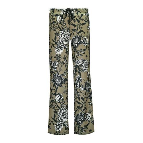 Cambio • groen bruine pantalon bloem • 36, Kleding | Dames, Broeken en Pantalons, Groen, Nieuw, Maat 36 (S), Verzenden
