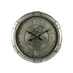 Non-branded Wandklok Darlington 62 cm Staal Zilver, Ophalen of Verzenden, Nieuw