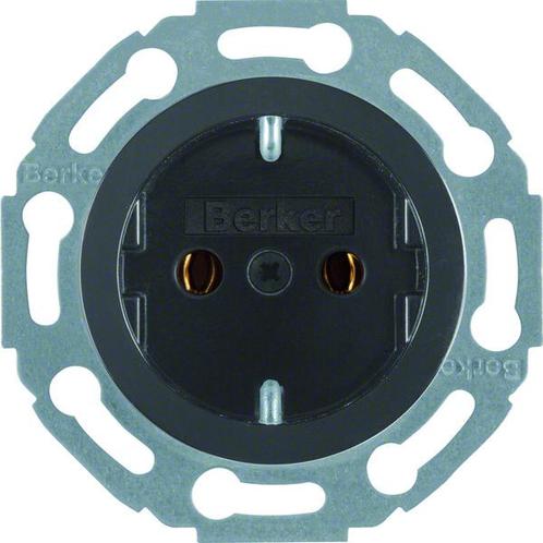 Hager Berker Wandstopcontact 1930/glas, Doe-het-zelf en Verbouw, Elektra en Kabels, Overige typen, Nieuw, Verzenden