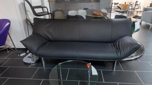 Bank Leolux Tango 3 zits  zwart toledo leer, Huis en Inrichting, Banken | Bankstellen, 200 tot 250 cm, 75 tot 100 cm, Rechte bank