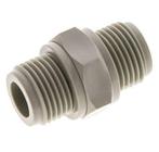 Dubbele Nippel G1/2 Polypropyleen (PP) 10bar FDA 27mm Hex, Verzenden, Nieuw