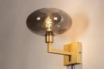 Rietveld Wandlampen - Grijs, Goud - Glas, Metaal, Verzenden, Nieuw