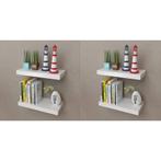 vidaXL Wandplanken 4 st 40 cm wit, Huis en Inrichting, Woonaccessoires | Wandplanken en Boekenplanken, Verzenden, Nieuw