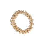 Haarelastiek Facet Kralen 5cm Champagne, Verzenden, Nieuw