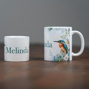 Gepersonaliseerde mok met naam of tekst, leuk voor moederdag beschikbaar voor biedingen