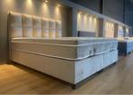 TAUPE! Opbergboxspring OLAF 12-vaks 180 x 200 cm Eric Kuster, Huis en Inrichting, Verzenden, 180 cm, 200 cm, Grijs