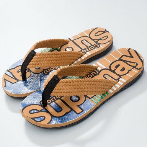 Slippers - Sportieve - Oranje Blauw - Teenslipper - Strand, Tuin en Terras, Overige Tuin en Terras, Verzenden
