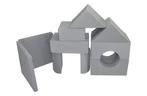 Foam blokken - soft play - ITAKA - 9 delig - grijs, Ophalen of Verzenden, Nieuw