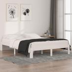 vidaXL Bedframe massief hout wit 150x200 cm, Verzenden, Wit, Overige maten, 200 cm