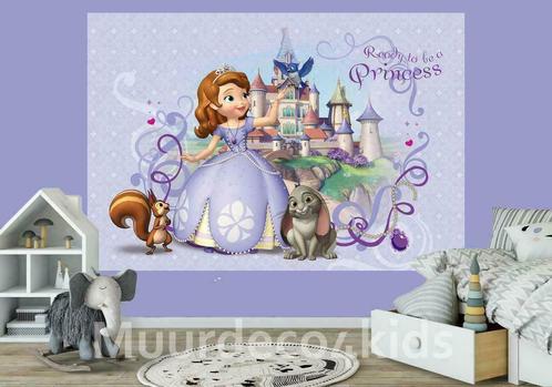 Sofia het prinsesje VLIES fotobehang, diverse afmetingen., Kinderen en Baby's, Kinderkamer | Inrichting en Decoratie, Wanddecoratie