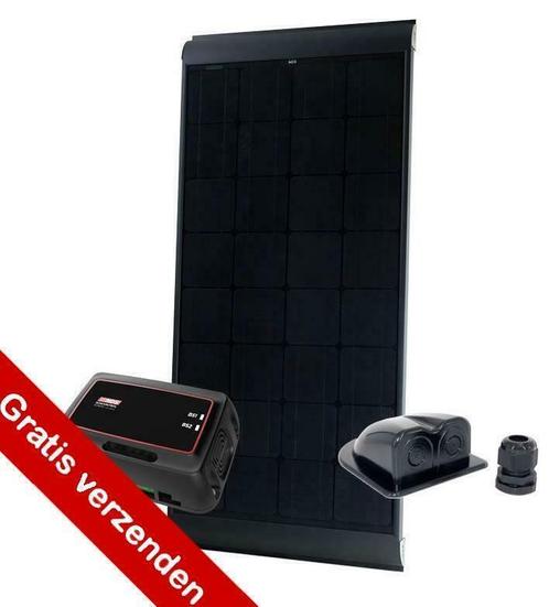 NDS BLACK SOLAR 115W Zonnepaneel SET + SC320M Caravan/Camper, Caravans en Kamperen, Camper-accessoires, Nieuw, Ophalen of Verzenden