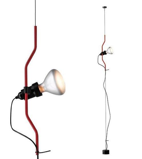 Flos - Achille Castiglioni - Lamp - Rode dimmerbeugel -, Antiek en Kunst, Antiek | Lampen