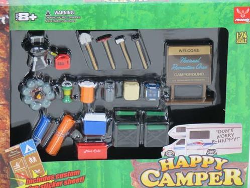 GSDCChg 00018430 Happy Camper Accessories 1:24 (Figuren), Hobby en Vrije tijd, Modelbouw | Figuren en Diorama's, Ophalen of Verzenden