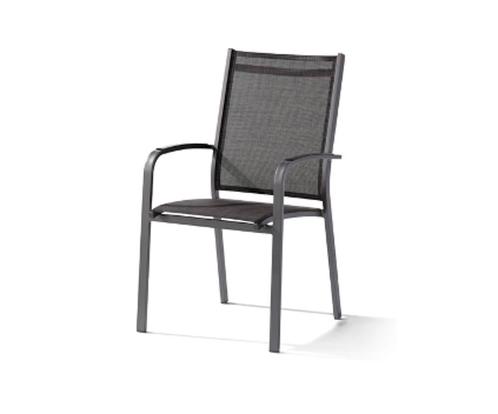 Sieger Meran stapelstoel aluminium/textileen -, Huis en Inrichting, Stoelen, Ophalen of Verzenden