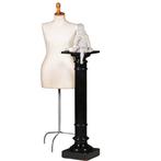 Zwart gepolitoerde zuil met cannelures ca 1875 Hollands No32, Antiek en Kunst, Ophalen of Verzenden