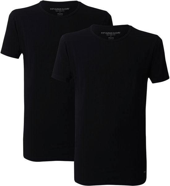 2dekans | McGregor - Premium Stretch T-shirt - V-hals -, Kleding | Heren, T-shirts, Zwart, Zo goed als nieuw, Ophalen of Verzenden