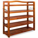 Acacia houten schoenenrek 5 planken (Interieur) (Interieur), Verzenden, Nieuw
