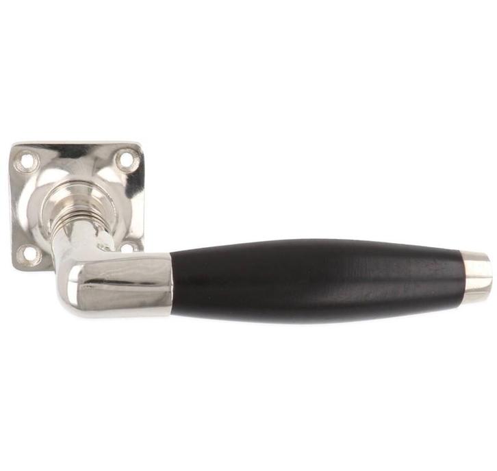 ODShop deurklink Ton met vierkant rozet nikkel, Doe-het-zelf en Verbouw, Hang- en Sluitwerk, Verzenden