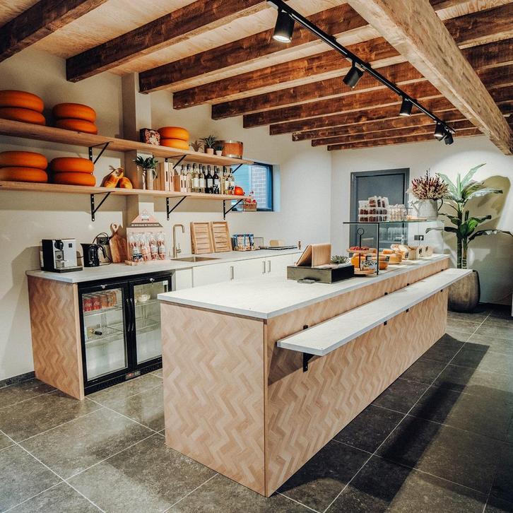 Toonbank TONNY 6 | 360x80cm | Houtlook eiken visgraat, Zakelijke goederen, Kantoor en Winkelinrichting | Winkel en Inventaris