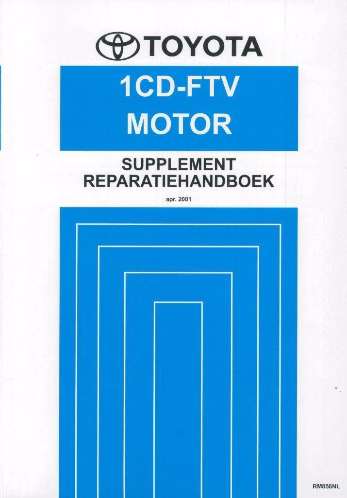 2001 Toyota RAV4 motor 1CD-FTV reparatiehandboek Nederlands, Auto diversen, Handleidingen en Instructieboekjes, Verzenden
