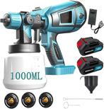 Accu verfspuitsysteem, compatibel met Makita 18 V accus, el, Verzenden, Nieuw