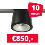 *TIP* LED RAILVERLICHTING CAN ZWART 10 SPOTS 3000K + 10M, Ophalen of Verzenden