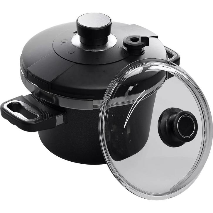 AMT Gastroguss Drukpan set – Ø 22 cm – 4,5 liter – No, Huis en Inrichting, Keuken | Potten en Pannen, Nieuw, Ophalen of Verzenden