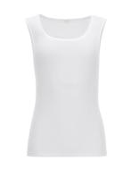 Perfect line tank top katoen – White – M, Kleding | Dames