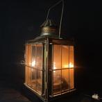 B.W.L Ships lamp - Glas, Messing, Antiek en Kunst