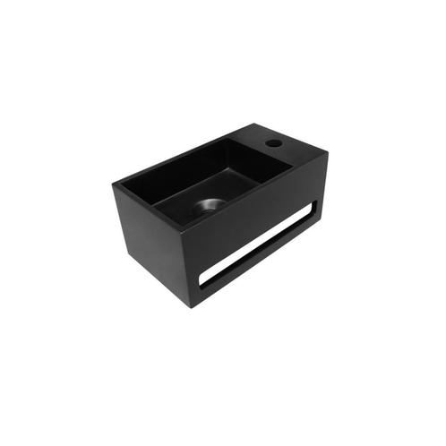 Fontein BWS Bali Solid Surface 36x20 cm Kraangat Rechts Mat, Doe-het-zelf en Verbouw, Sanitair, Overige typen, Nieuw, Ophalen of Verzenden