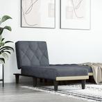 vidaXL Chaise longue fluweel donkergrijs, Verzenden, Nieuw