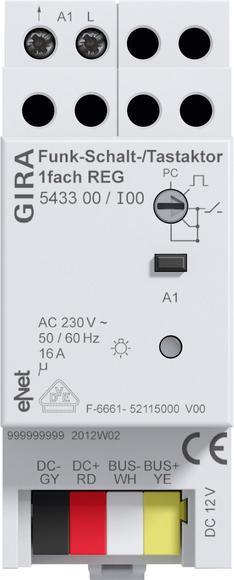 Gira ENet Schakelactuator-bussysteem - 543300, Doe-het-zelf en Verbouw, Elektra en Kabels, Overige typen, Nieuw, Verzenden