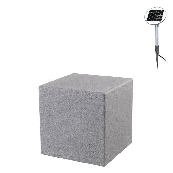 8 seasons design Shining Cube Bodemlamp, steen - 33 cm - inc, Tuin en Terras, Buitenverlichting, Nieuw, Verzenden