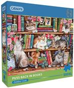 Puss Back in Books Puzzel (500 XL stukjes) | Gibsons -, Verzenden, Nieuw