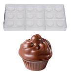 Bonbonvorm Chocolate World Cupcake (9) 32x18mm, Verzenden, Nieuw