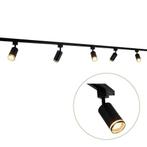 LED 1-fase Rails Zwart met Witte ring 3 meter Inclusief 5, Huis en Inrichting, Lampen | Plafondlampen, Nieuw, Ophalen of Verzenden